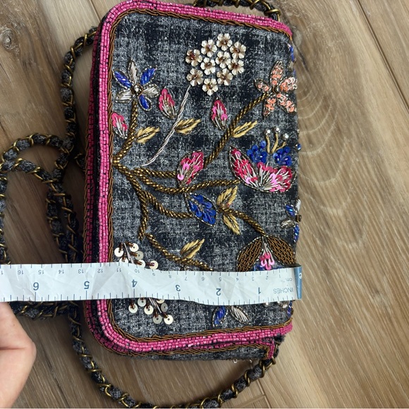 Zara Embroidered Cross Body Bag - Picture 5 of 6